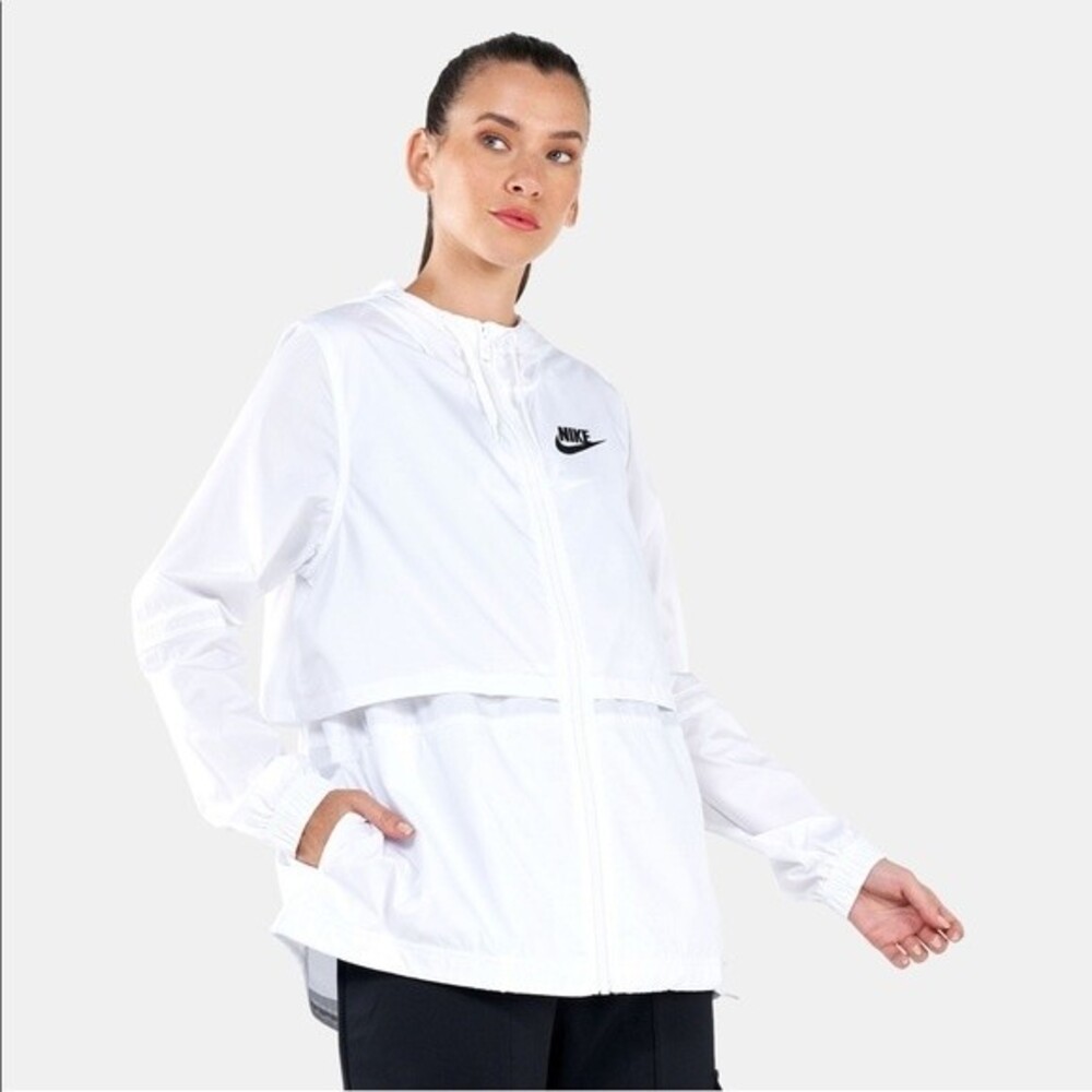 Nike Sportswear Essential Woven Repel Jacket White Size L